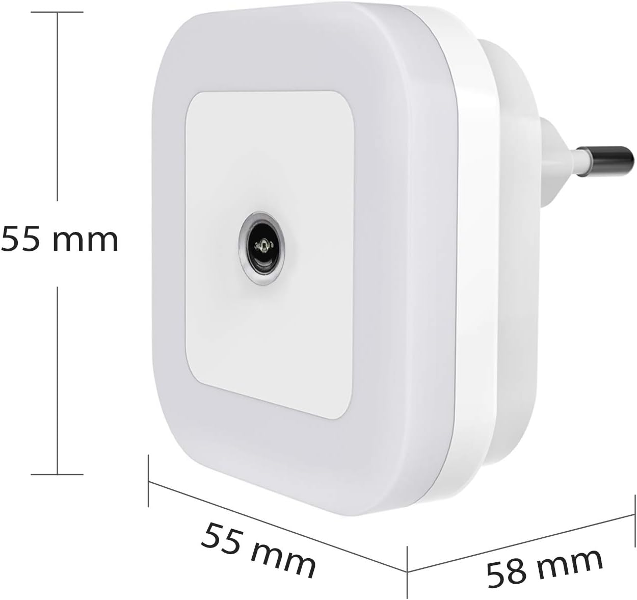 Soaiy 4 Pcs Veilleuse Led Automatique Lampe De Nuit A Capteur Crepusculaire Veilleuse Prise Electrique Applique Murale Pour Eclairage De Couloir Salon Escaliers Salle De Bain Chambre Bebe Blanc Froid Luminaires Interieur Luminaires Eclairage