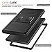 MoKo Case for All-New Amazon Fire 7 Tablet (7th Generation, 2017 Release Only) - [Heavy Duty] Shockproof Full Body Rugged Hybrid Cover with Built-in Screen Protector for Fire 7, Black