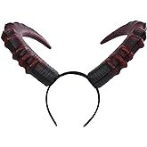 Alodidae Red Devil Horns Headband Large Demon Horn Halloween Costume Cosplay Accessories for Women Men