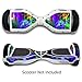 Protective Vinyl Hover Board Skins Decals for Two Wheels Scooter- Electric Scooters Stickers for Smart Bluetooth Self Balancing Scooter -