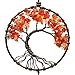 Urdeoms Tree of Life Dream Catchers for Girls Boho Dream Catcher Wall Decor for Bedroom Adult Crystal Red Agate Healing Stone Hanging Ornament Decoration Cute Room Decor 18