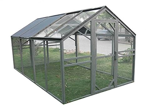 Grand Enclos Bois Pour Poules Mansion Run 100 Sapin De Finlande