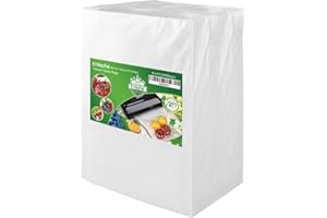 KitVacPak 200 Pint 6X10 Food Sealer Vacuum Sealer Bags with Commercial Grade, BPA Free, Heavy Duty.Vacuum Sealer Freezer Bags