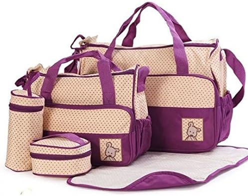 Baby Diaper Bags Nappy Changing Bag Set 5pcs