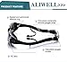 ALIWELL Swim Goggles, No Leaking, Anti Fog, UV Protection with Siamese Earplugs for Adult/Men/Women/Youth Kids, Black