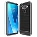SunStory Compatible with LG V40 ThinQ Case,LG V40 Storm Phone Case with HD Screen Protector Thinkart Frosted Shield Luxury Slim Design for LG V40 ThinQ Phone (Black)
