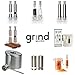 Travel Salt And Pepper Grinder Set, Grind Gourmet™ Original Pump & Grind Travel Gadgets, Spice Grinder, Pepper Mill, Small Salt Pepper Grinder
