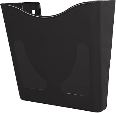 Deflecto Graphite A4 Wall Mounted Document Holder with Antimicrobial Additives