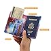TDA Travel Passport Holder Wallet Multi-Purpose RFID Blocking ID Cards PU Leather Case Cover (Galaxy)