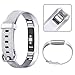 Vancle Bands Replacement for Fitbit Alta HR and Fitbit Alta (3 Pack), Newest Sport Replacement Wristbands with Secure Metal Buckle for Fitbit Alta HR/Fitbit Alta (Silver Gray Fuchsia, Large)