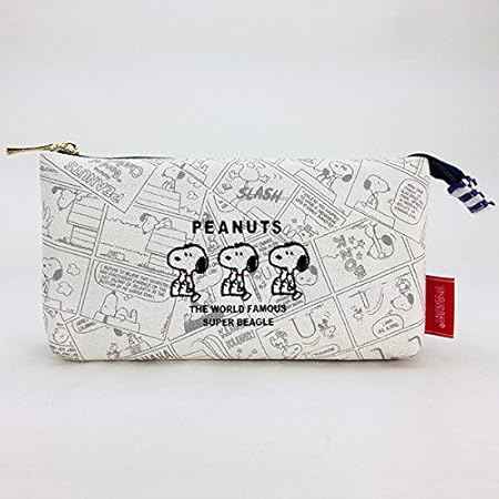 Amazon Co Jp ｗフラットペンポーチ コミック スヌーピー ファッション
