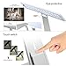 LED Desk Lamp, Hapurs Touch Sensitive Controller LED USB Dimmable Rechargeable Portable Lightweight Table Reading Study Lamp Light(Silver)