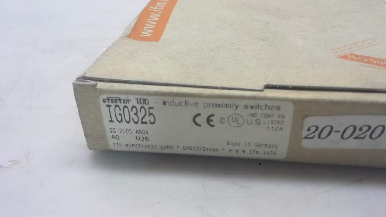 Ifm Electronic Ig0325, Inductive Sensor, Ig-2005-Aboa Ig0325