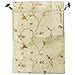 Wrapables Beautiful Embroidered Silk Travel Bag for Lingerie & Shoes - Beige