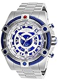Invicta Men's Star Wars Quartz Watch with Stainless-Steel Strap, Silver, 26 (Model: 27228)