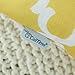 CaliTime Pack of 2 Soft Canvas Pillow Covers Cases for Couch Sofa Home Decor Modern Quatrefoil Accent Geometric 12 X 20 Inches Bright Yellow