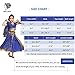 Belly Dance Costume Bollywood Dress - Halloween Chiffon Dance Outfit Costumes with Head Veil for Girls Blue