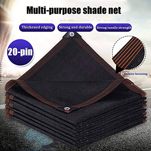Schattiernetz WXYZ Sonnensegel, Schwarzes Rechteckiges Sonnenschutznetz, 95% Schattierungsrate, Verwendet Für… – Bild 3