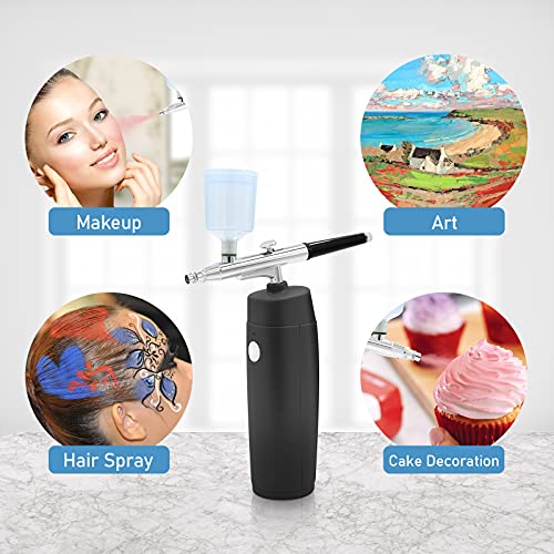 Pinkiou Airbrush Makeup Machine Kit with Large Capacity Spray Pen Gun