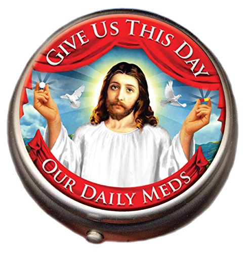 UPC 814229006282, Jesus Pill Box - Compact 1 or 2 Compartment Medicine Case