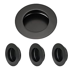 HOMOTEK Round Sliding Closet Door Handles Heavy