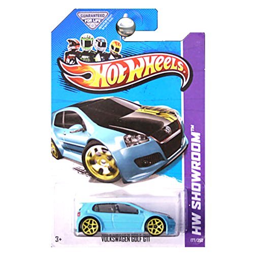 Hot Wheels 2013 HW Showroom Volkswagen VW Golf GTI Aqua Blue