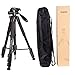 POLAM-FOTO TA-12 70’’ Portable Aluminum Tripod with 2 in 1 Monopod, Lightweight and Compact for Travel,for Nikon,Phone,DSLR/SLR/Camera/Binocular.