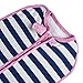Woombie Original Nursery Swaddling Blanket - for Babies up to 6 Months (Navy Stripe, 14-19 lbs)
