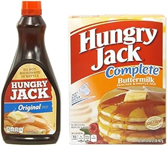 Amazon Co Jp ハングリージャック 水だけで出来る パンケーキミックス シロップ セット 食品 飲料 お酒