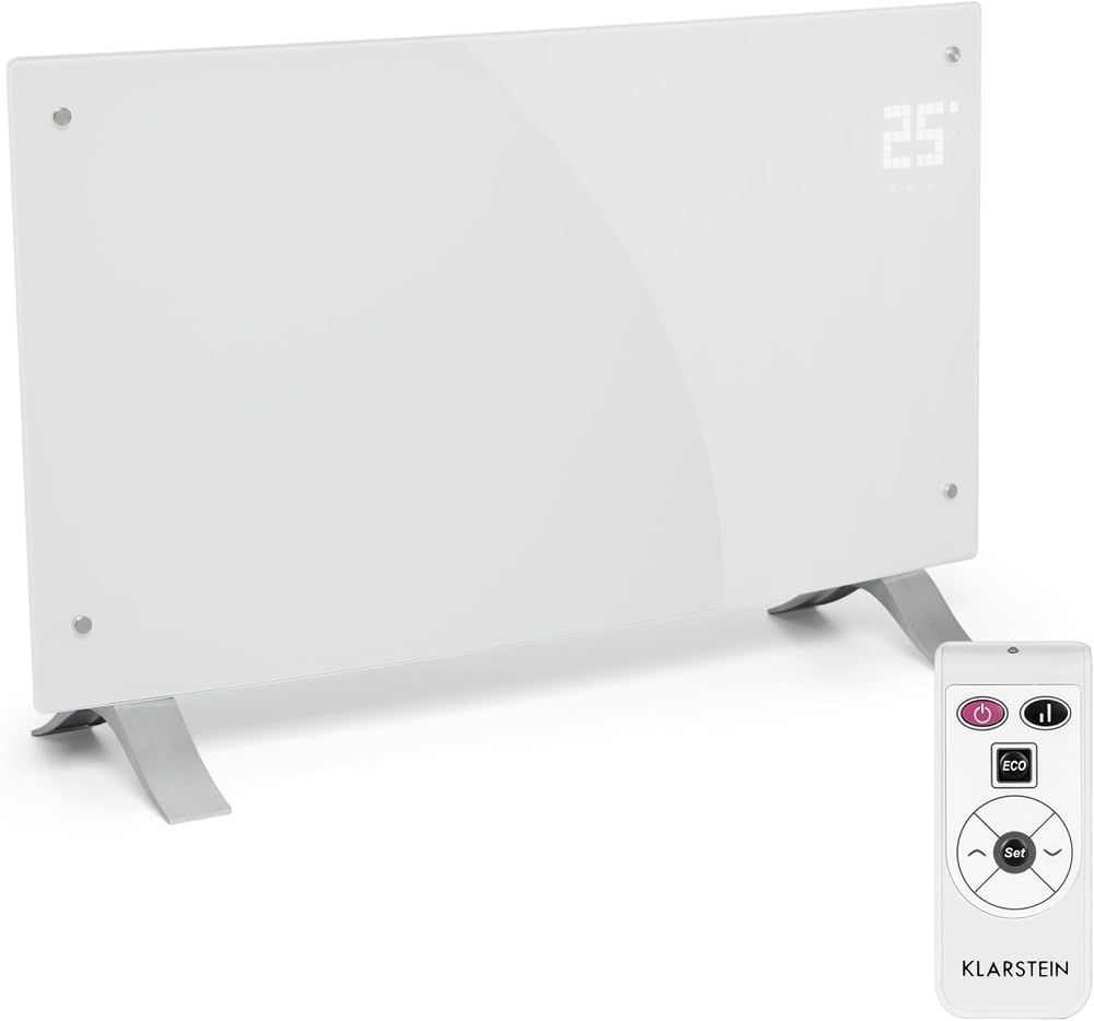 Klarstein 2000W Convector Heater Wall Mount Electric Panel Heater Thermostat