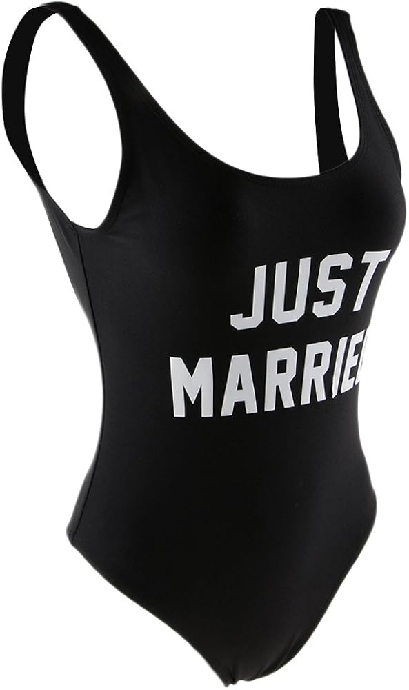 just married swimming costume