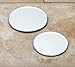 Biedermann & Sons 4-Inch Round-Shaped Beveled Mirror Plates, Set of 6