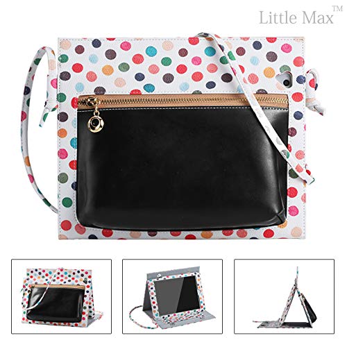 LittleMax iPad Mini Case, PU Leather Portable Carrying Wallet Case Folio Flip Standing Auto Wake/Sleep Cover Compatible for Apple iPad Mini 1/2 / 3/4 7.9 Inch -#2 White