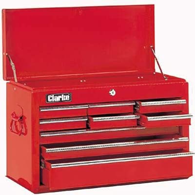 New Clarke 9 Drawer Ball Bearing Tool Chest Tool Box 4 Tool
