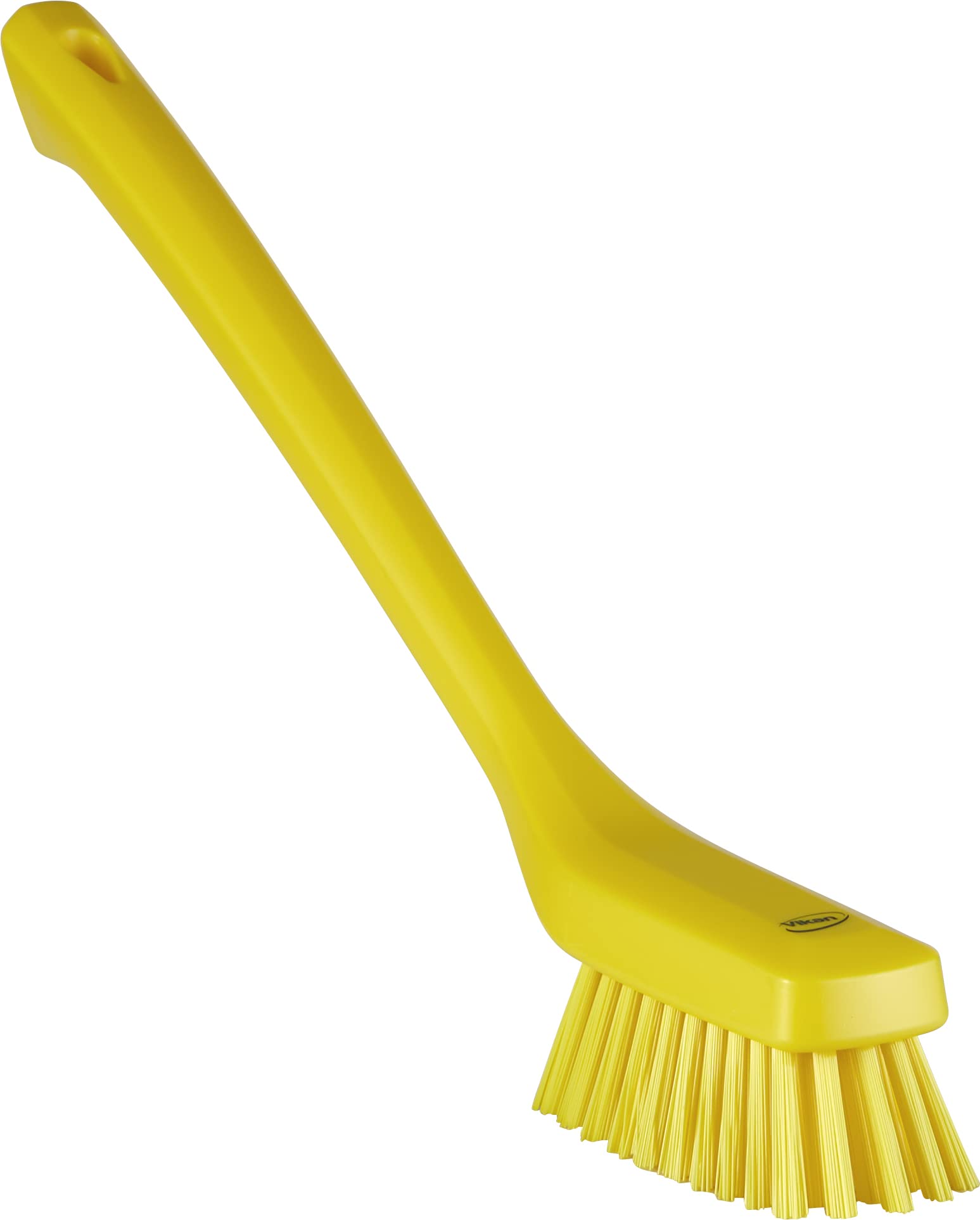 Vikan 41856 Narrow Cleaning Brush with Long Handle, 420 mm, Hard, Yellow
