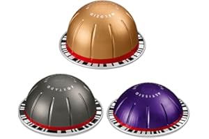 BC233 Vertuoline, The Decaffeinated Assortment - Decaf Melozio, Decaf Fortado & Decaf Altissio for a total capsules pods 30 Count