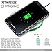 Fast Charge Qi Wireless Charging Pad for Samsung Galaxy S7 / S7 Edge / Note 5 / S6 Edge Plus / S6 Edge / S6 / Note Edge and Other Qi Enabled Phones [Sleep Friendly] [Wall Charger Not Included]