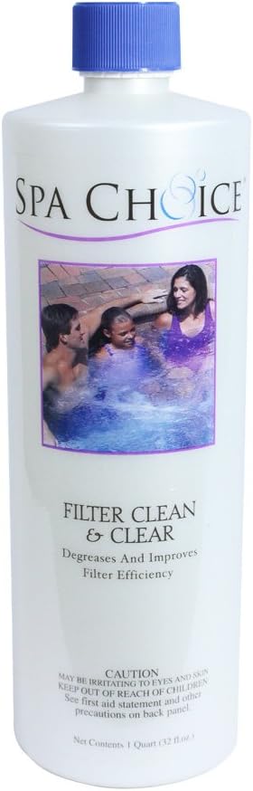 Spa Choice 472-3-2021 Filter Clean and Clear Stain Remover for Spas, 1-Quart