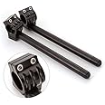 Rzmmotor 51mm 7/8" Motorcycle Aluminum CNC Regular Fork Tube Clip On Handlebar Replaceable Fit for Universal Bike Cafe Racer