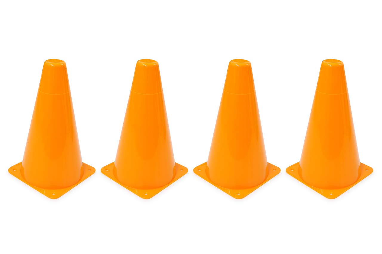 Jamara Traffic 460521 Pylon Traffic VE4 Stackable Versatile 4 Fixing Holes Robust Plastic Easy to Transport Space Saving Storage Orange