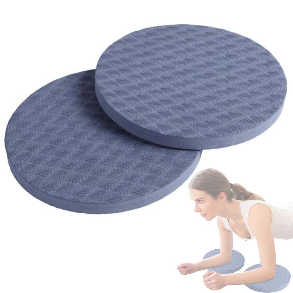J U H U T O N G 2 Pcs Yoga Knee Pads Yoga Knee Pad Cushion Anti Slip Yoga Kneeling Pad Yoga Mat Pilates Excercise Sports Balance Cushions for Protecting Knee Ankle Elbow Wrist Hand (Blue)