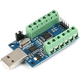 JESSINIE 10-Channel ADC Data Acquisition Module 12Bit AD Sampling Module STM32F103C6T6 Analog Digital USB Interface STM32 UART Communication Analog Digital Module