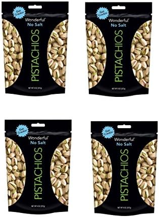 Wonderful Pistachios No Salt 8 Ounce ( Pack Of 4)