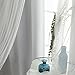 Best Home Fashion Mix & Match Tulle Sheer Lace and Blackout Curtain Set – Stainless Steel Nickel Grommet Top – Vapor – 52