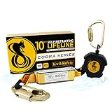 KwikSafety (Charlotte, NC) 10' COBRA Self Retracting Lifeline | Poly Web | ANSI Class B SRL w/Steel Carabiner Locking Clip Snap Hook | Roofing Construction Personal Fall Arrest Protection Safety Yoyo
