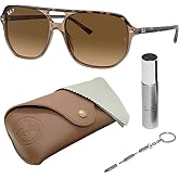 Ray-Ban RB2205 BILL ONE Square-Round Shaped Sunglasses for Men & Women with Official RAYBAN Eyewear Kit