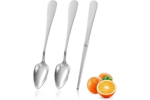 3 Pack Serrated Grapefruit Spoon Knife Set Stainless Steel Serratedcurved Utensils for Scooping Pulp from Soft Fruits Likegra