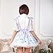 Hugme Purple Polyester Lace Pegasus Printed Lolita Suspender Skirt