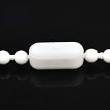 First Blinds 4.5mm Beaded Chain Cord for Roller Romans White Plastic view 4