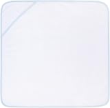 Adore Home Hooded Baby Towel Pack of Two 100% Cotton 65x65cm Blue White view 7